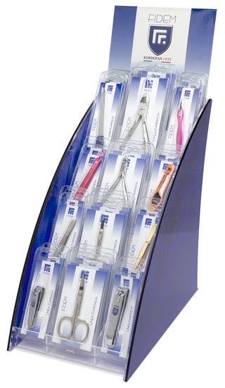 Espositori da banco BX1 in plexiglas linea FIDEM farmacia