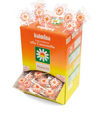 Espositori LeccaLecca BOX aromi arancia e limone FIDEM linea farmacia