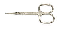 Forbicine pelle 0025 lama retta per pellicine in manicure e pedicure 